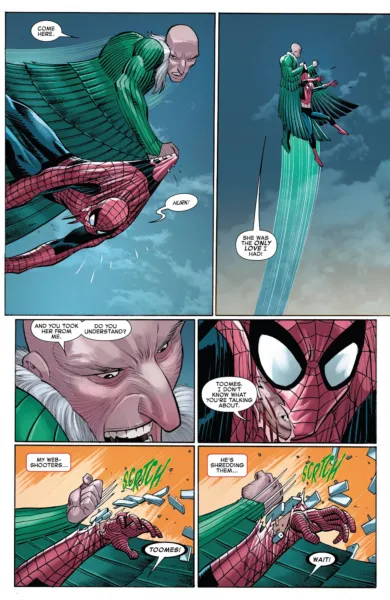  ヴァルチャーに襲われるスパイダーマン