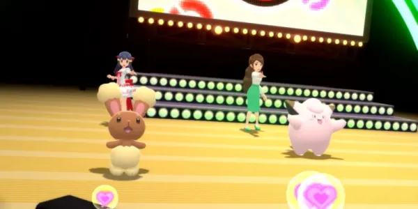   ブリリアント ダイヤモンド & シャイニング パールのポケモン コンテストのドーンと NPC