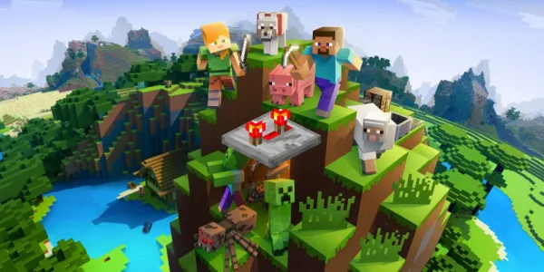   Minecraft レッドストーン ファン ビルドで再現された Minecraft