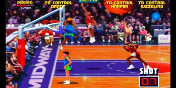NBAジャムのゲームプレイ。