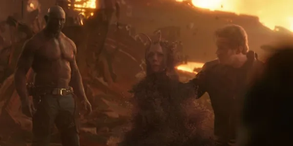   『アベンジャーズ インフィニティ・ウォー』でカマキリが粉々になる