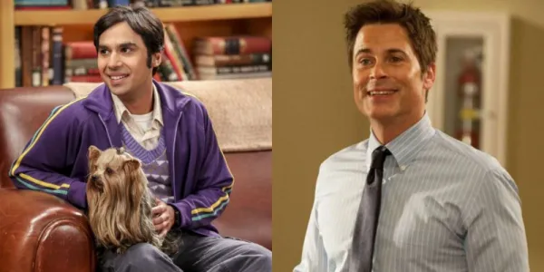   Rajesh Koothrapali と Chris Traeger の分割画像