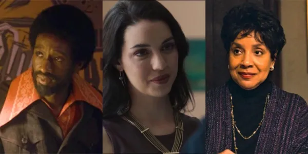   『This Is Us』での若きウィリアム ヒル、年長のヘイリー デイモン、キャロル クラークの分割画像