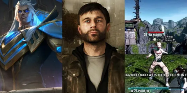   League of Legends、Heavy Rain、および Borderlands 2 のシーンの分割画像