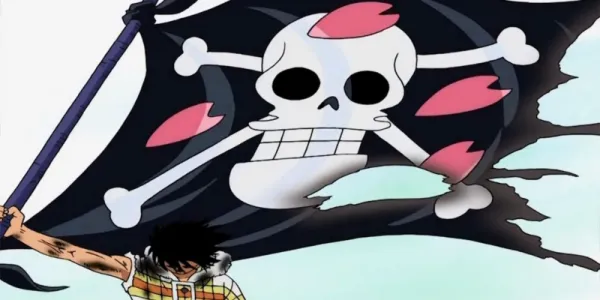   ヒルラック博士を守るルフィ's flag - One Piece.