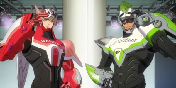   アニメで隣り合わせのタイガーとバニー