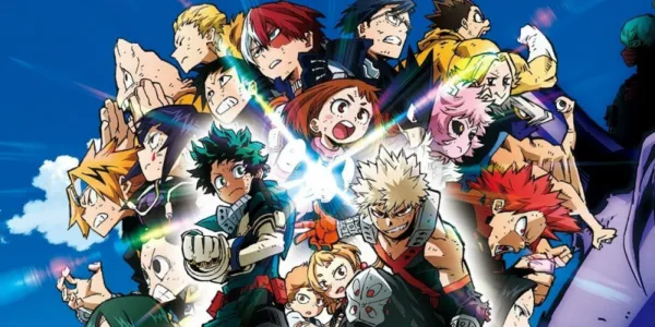   僕のヒーローアカデミア ヒーローズ ライジングのメインキャストをキーアートでコラージュ。