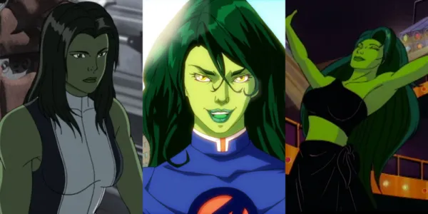   さまざまなマーベルのアニメ番組でのシーハルクの分割画像