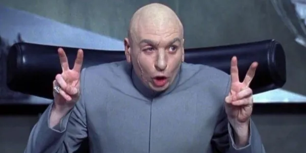   Dr.Evil がオースティン パワーズでエアクオートを使用