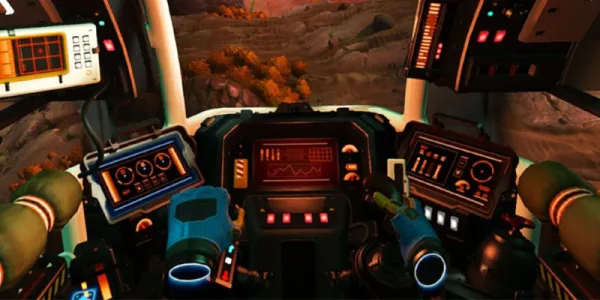   No Man で船を操縦するプレイヤー's Sky