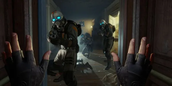   Half-Life: Alyx で手を挙げているプレイヤー