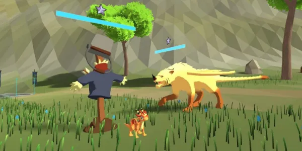   OrbusVR: Reborn でかかしに直面する農場の動物