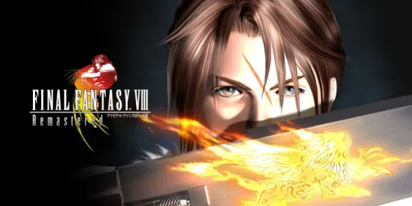   FFVIIのキーアートでガンブレードで顔を覆っているスコール。