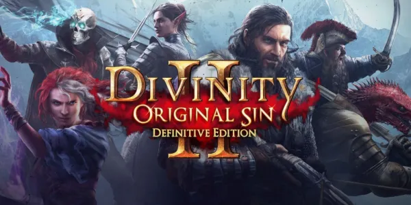   Divinity: Original Sin II - Definitive Edition のプロモーション アートとプレイ可能なキャラクターの種族/クラス。