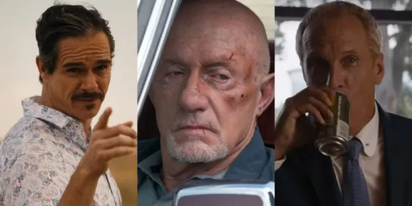   Better Call Saul のラロ、マイク、ハワードの分割画像