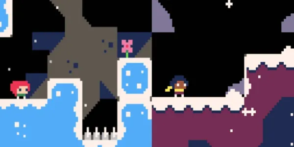   Celeste Classic 1 の Madeline と Celeste Classic 2 の Lani を並べたスクリーンショット