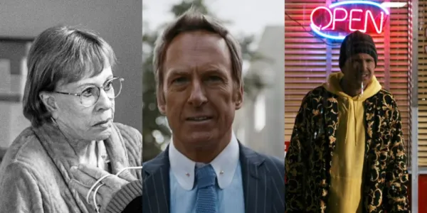   Better Call Saul のマリオン、ジミー、ジェシーの分割画像