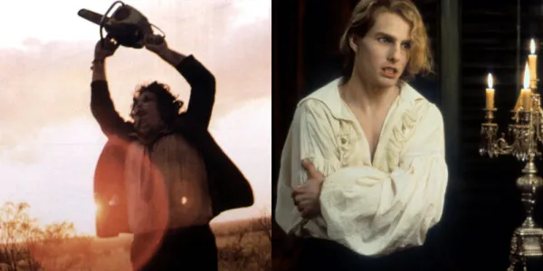   Texas Chainsaw Massacre と Interview with a Vampire の分割画像