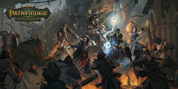   Pathfinder Kingmaker の戦闘中のキャラクターのイラスト