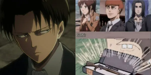   注目の分割画像 進撃の巨人 リヴァイとミーム