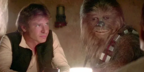   『スター・ウォーズ』のモス・アイズリー・カンティーナでのハン・ソロとチューバッカ