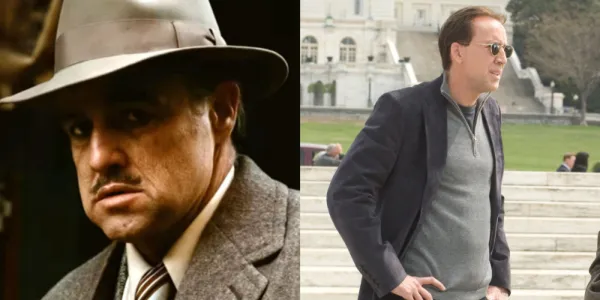   ゴッドファーザーのマーロン・ブランドとナショナル・トレジャー2のニコラス・ケイジの主役の画像