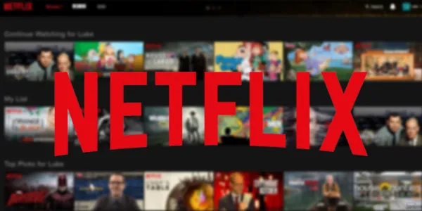   Netflixのロゴと画面