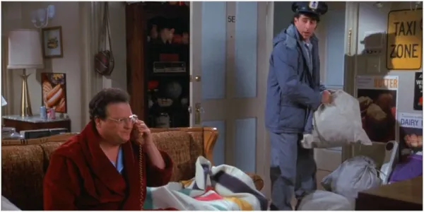   ニューマンを届けるジェリー's mail on Seinfeld