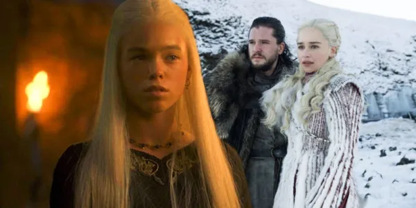   ホットド's Young Rhaenyra Targaryen with GOT's Jon Snow and Daenerys Targaryen