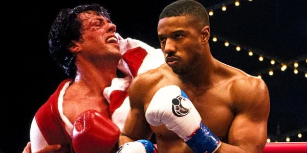   『ロッキーIV』のシルベスター・スタローンとアドニス・クリード役のマイケル・B・ジョーダン