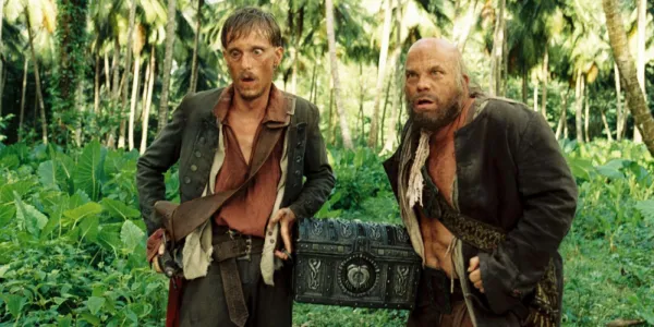   PotC: Dead Man で驚いた様子のジャングルにいるピンテルとラゲッティ's Chest